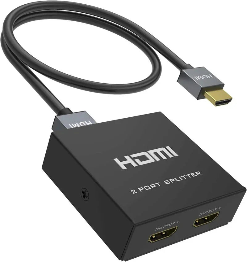 Duplicador HDMI 4K – Conecta Dos Pantallas con Alta Calidad y Sin Retrasos